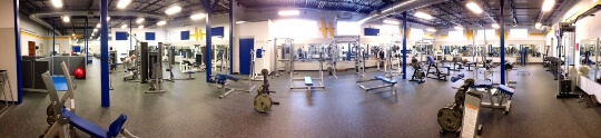 Panoramic View of the WRC Fitness Center